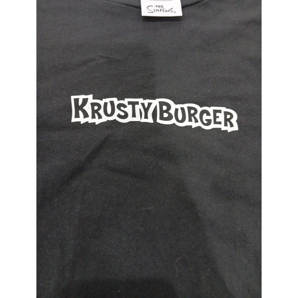Adidas X The Simpsons Shirt Men's XL Krusty Burger Long Sleeve Tee‎ Black 2512